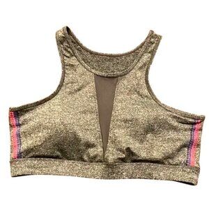 C&C California Heather‎ Gray Racerback XS Sports Bra